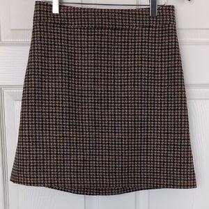 J.Crew Classic Houndstooth Skirt - Sz 4